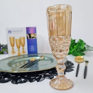 Copas de champagne vidrio ámbar menaje Ambiente gourmet