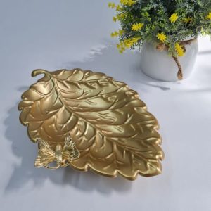 Bandeja de acero dorada cuadrada espejo decoración luna felanas